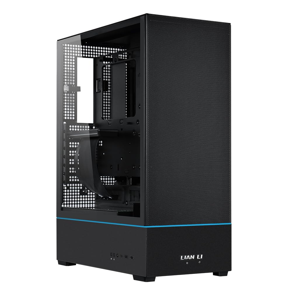 Lian Li SUP 01-45L Stand-Up Platform case- Independent Chamber Direct Cooling design-510mm PCIe 4.0 Riser Cable-Pre-Installed 3X 120mm Fans-Dual ARGB