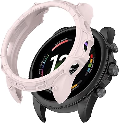 [2-Pack] Senter Case Cover for Fossil Gen 6 case,Soft TPU Protective Case Compatible with Fossil Gen 6 Smart Watch