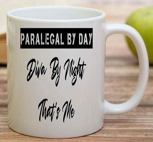Miniatura 5 de Inspirational Gift Ideal Gift for Paralegal Diva, a Gift for Her - Legal Assistant Humor on 11 Oz White Ceramic Coffee Mug