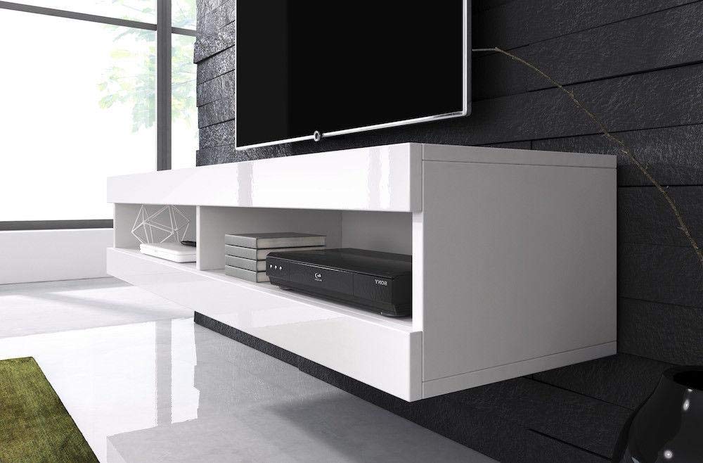 Buy Floating TV Unit Stand Volant 150 cm (body matt White/Front