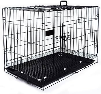 黒の犬用ケージ 約105cm x 75cm 奥行70cm 黒の犬用ケージ 約105cm x 75cm 奥行70cm 犬 ケージ