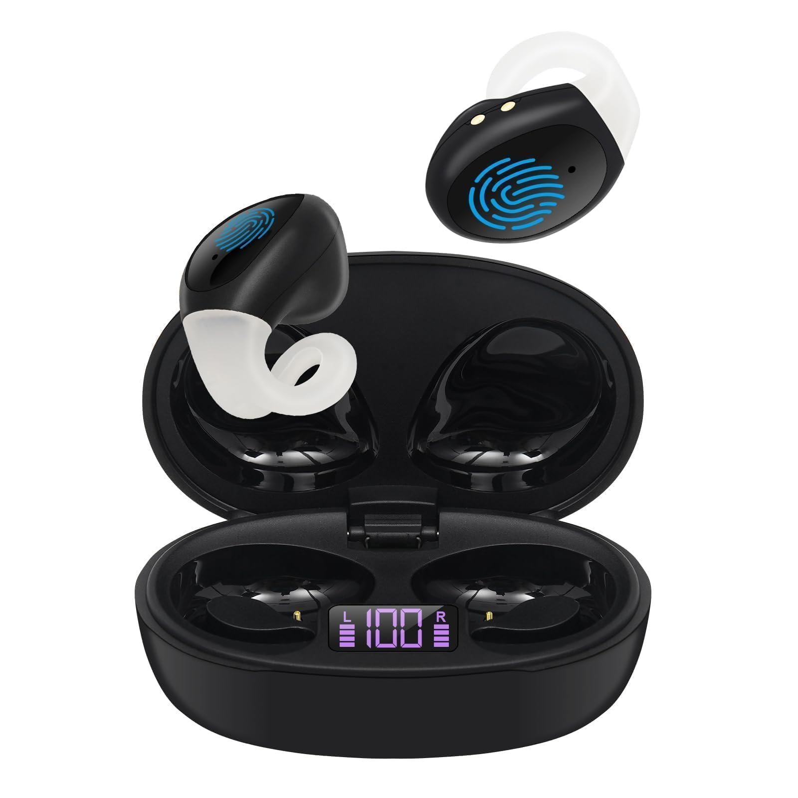Nowe bezprzewodowe słuchawki Bluetooth z klipsem, otwarte przewodnictwo kostne, redukcja szumów mini Bluetooth 5.3, odpowiednie do biegania