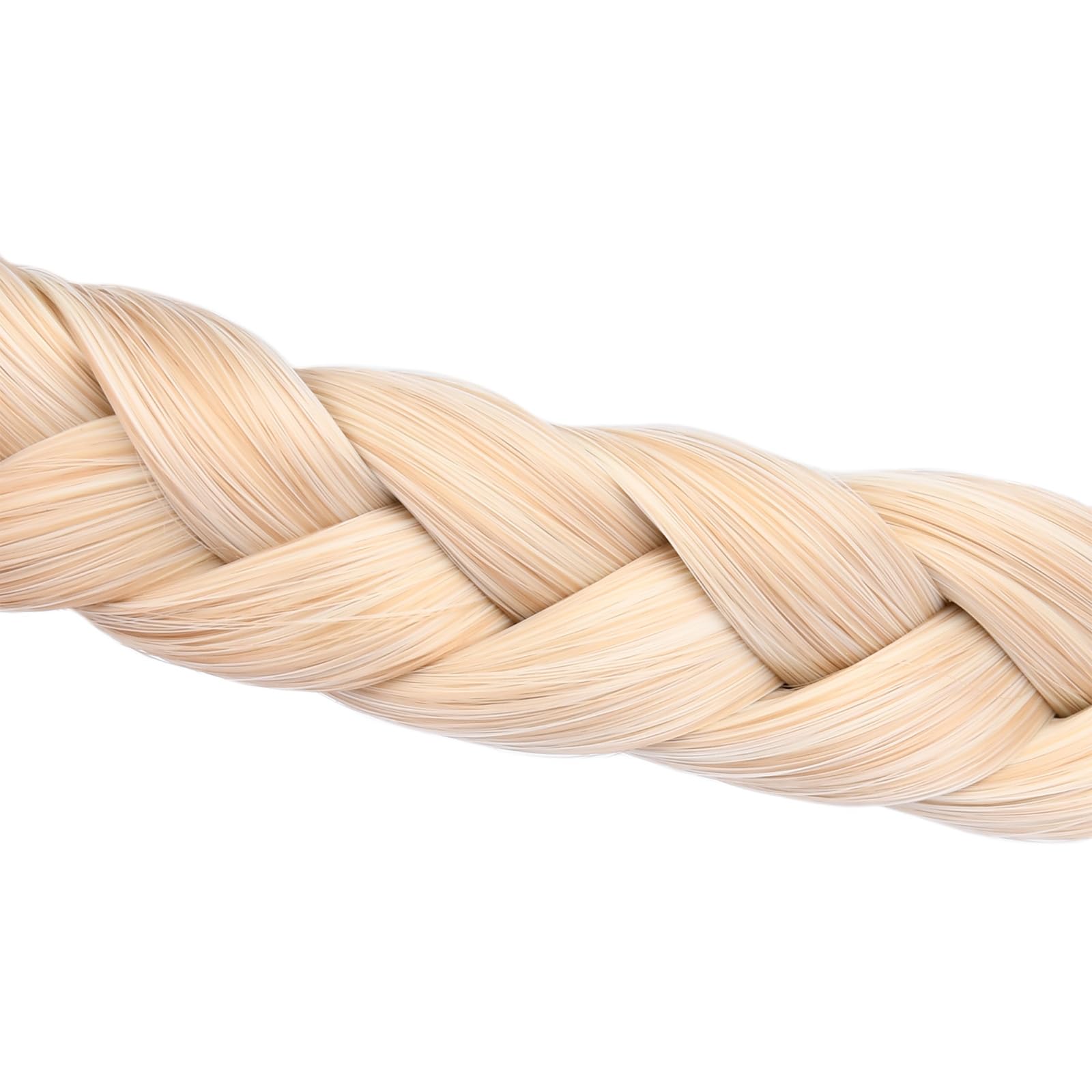 Gledola Braided Headband With Teeth Braids Hairband With Tooth Synthetic Hair Band Plaited Hairband For Women (Light Honey Blonde) - Image 2