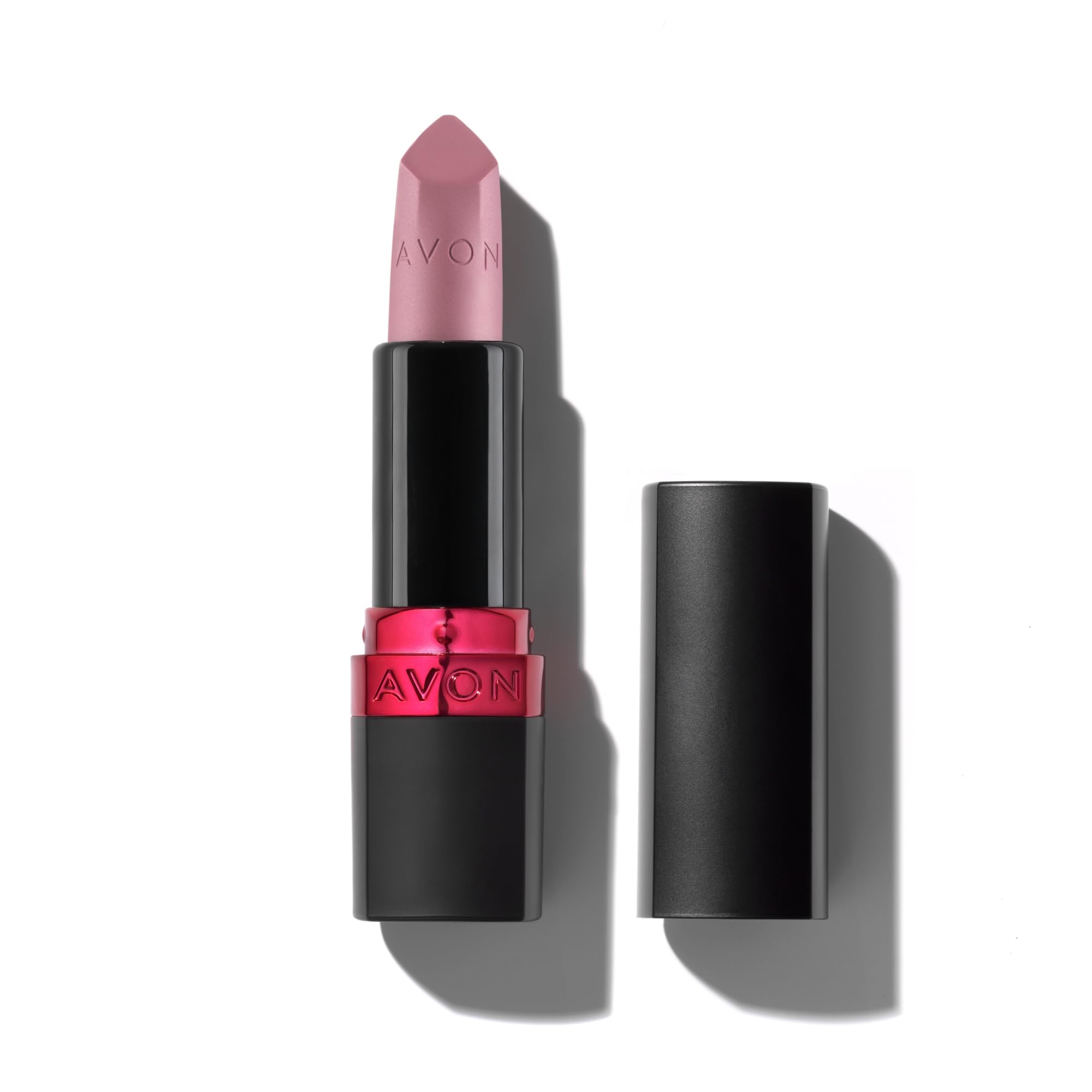 Avon Ultra Matte Lipstick Posh Petal with Vitamin E, Avocado Oil and Sesame Oil for Comfortable Coverage that Won't Cake