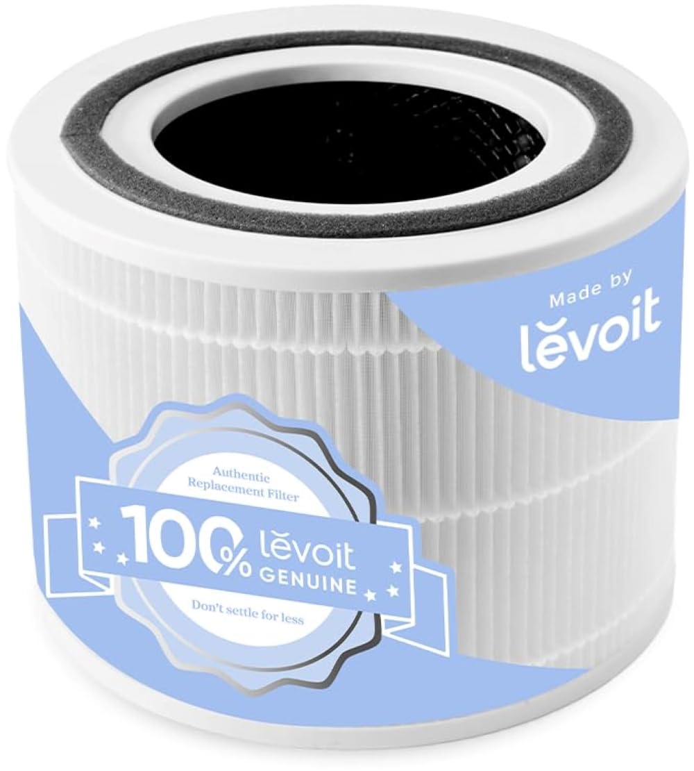 LEVOIT Air Purifier Replacement Filter, 3-in-1 True HEPA, High-Efficiency Activated Carbon, Core 300-P-RF, 1 Pack, White