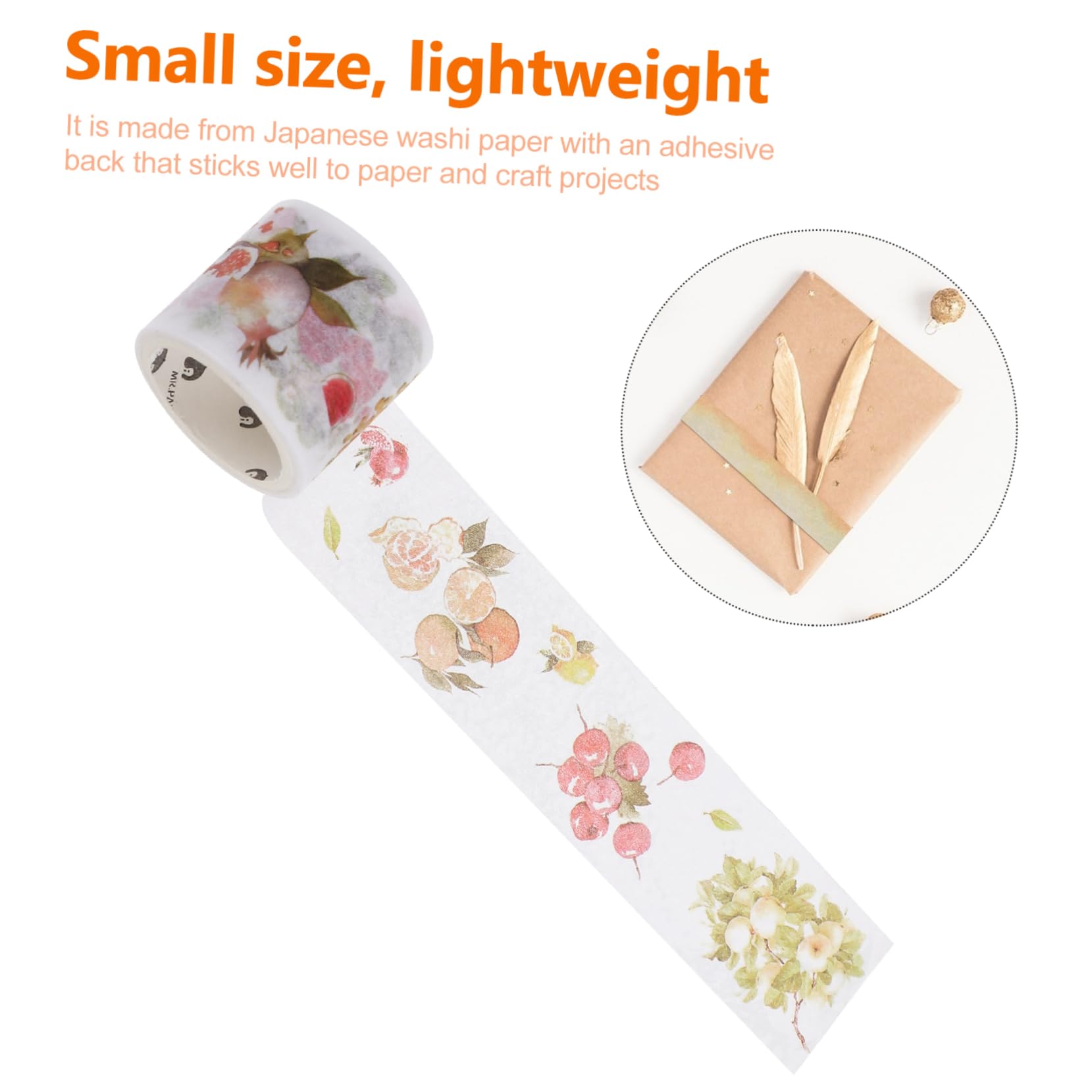 STOBOK 20 Nastro Adesivo Decorativo Washi Tape Design Elegante Per Scrapbooking e Portare Con Sé