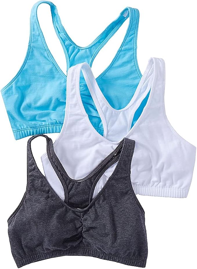 Fruit of the Loom Women's Sports Bra (Pack of 3) Amazon.co.uk Clothing