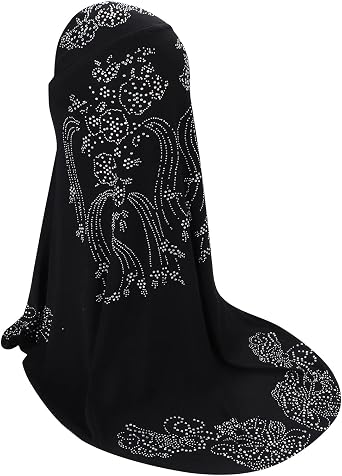 Women Muslim Hat Scarf One Piece Turban Sequin Islamic Hijab Modest Fashion Al Amira Ramadan Headwear Arab Eid Head Wrap