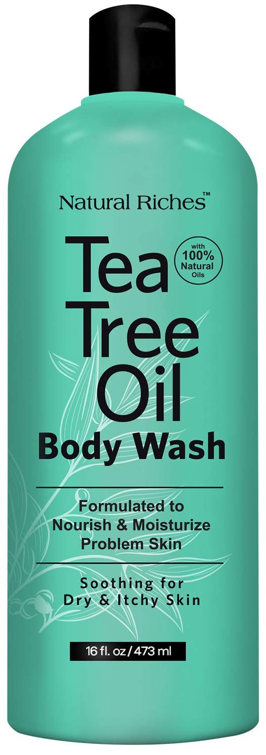 Natural Riches Tea Tree Body Wash Body Soap to Fight Jock Itch, Itchy
