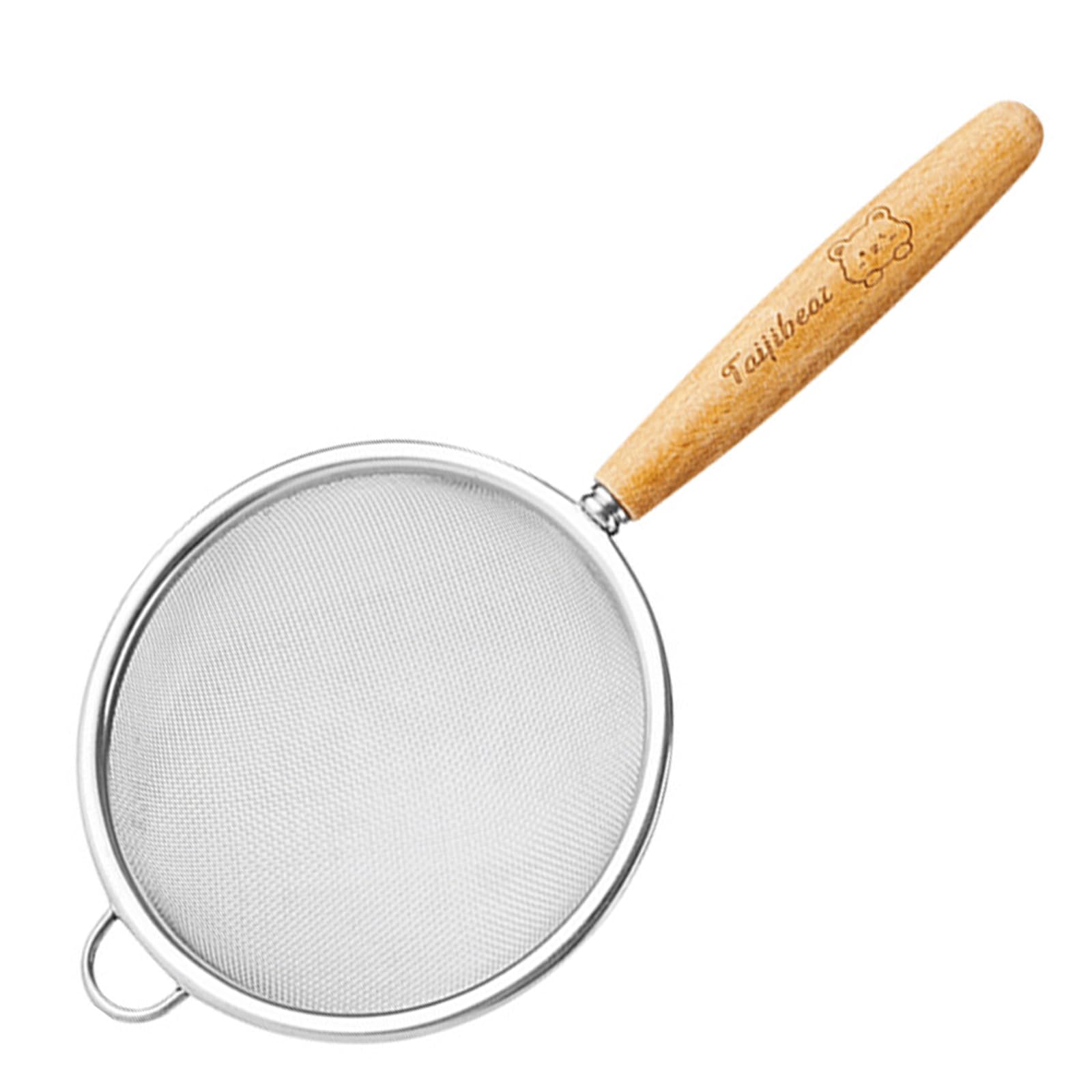 Photo 1 of 1 Pack Fine Mesh Strainer whit Hanlde,40 Mesh Stainless Steel Kitchen Strainer for Sifting, Draining Pasta, Straining Juice and Egg Whites
