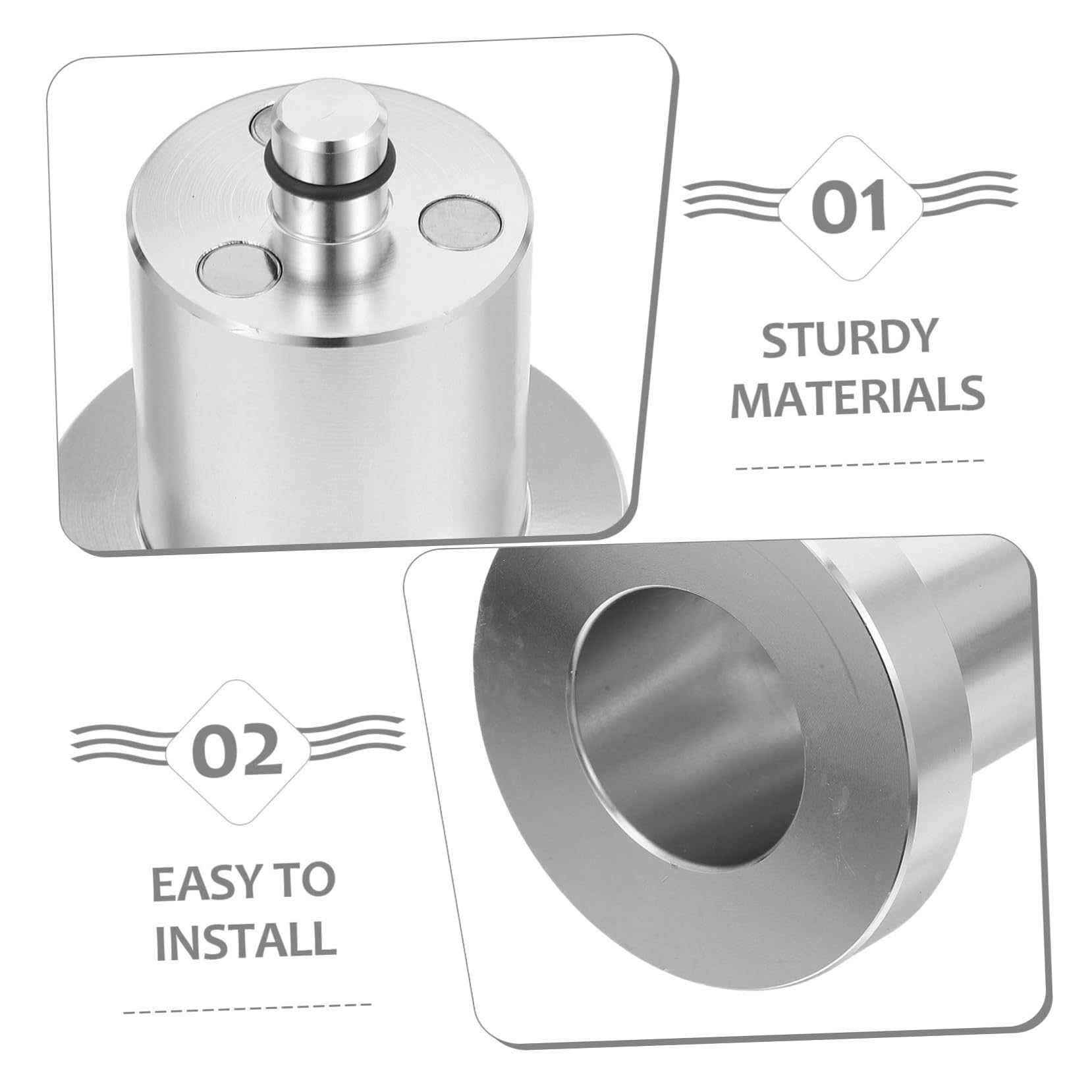 Cabilock 4stücke Stoßdämpfende Auflage Wagenheber-adapter Hebebühnen-auflagen Robuste Basis aus Aluminium Werkstattwerkzeuge für Fahrzeugwartung