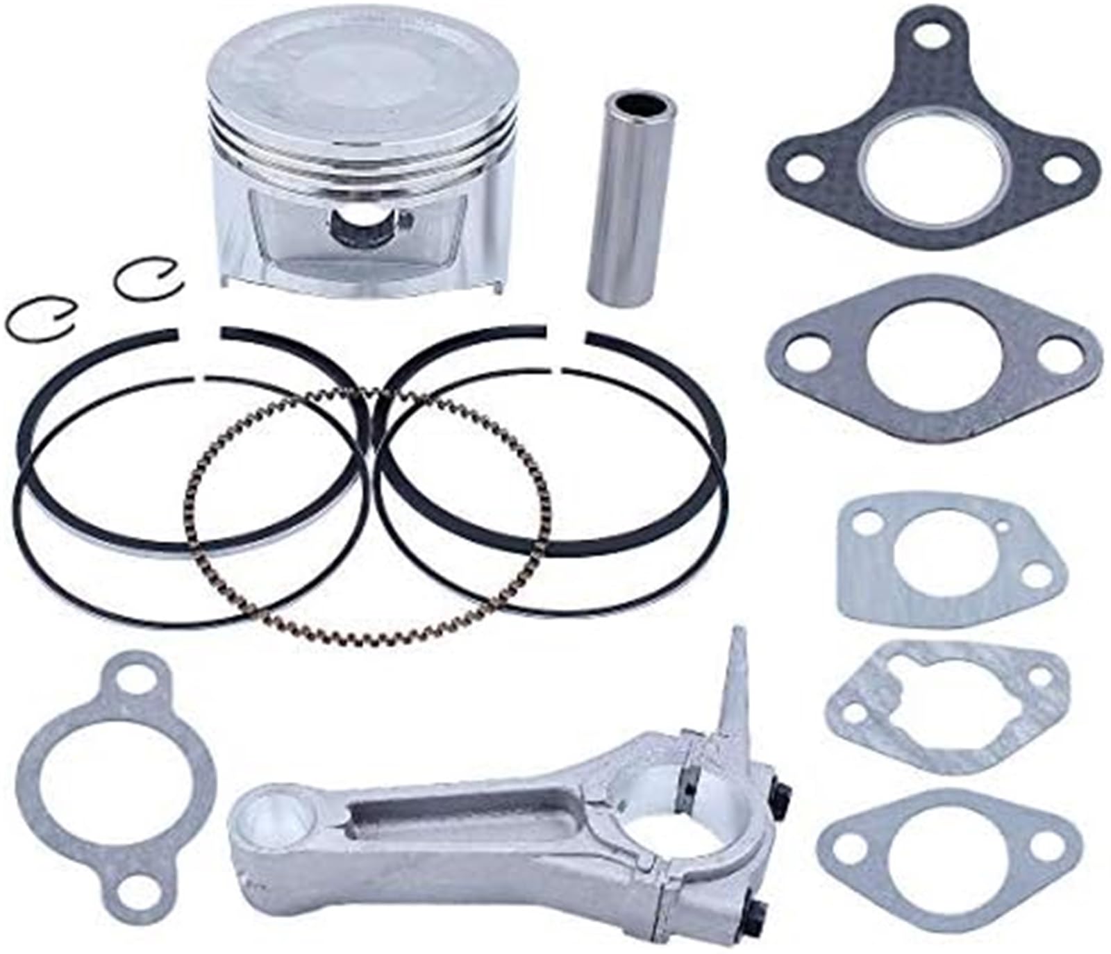 Junta de admisión de carburador, biela, Anillos de pistón de 88 mm for Motor GX390 188F de 13 HP, cortacésped, Bomba de Agua, Recortadora Anillo de pistón para maquinaria de jardinería