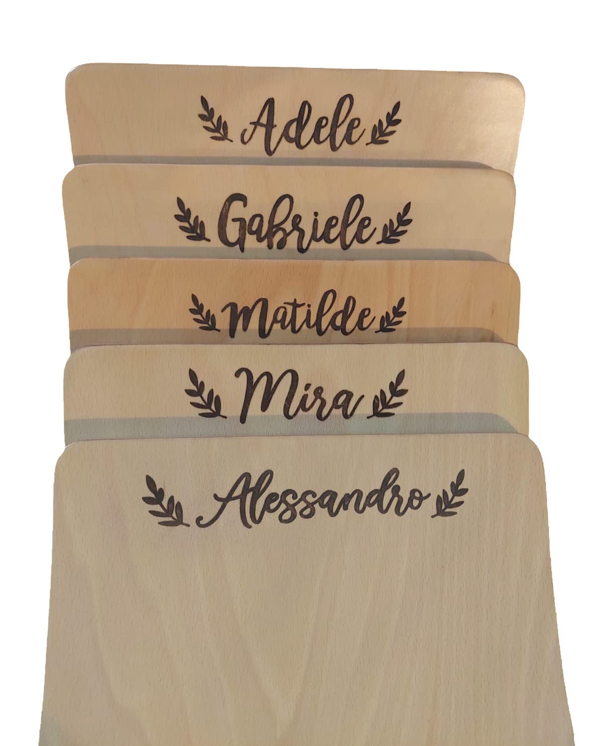 Handmade Balance Board Montessori personalizzata con nome bambino inciso al laser, Tavola Curva in legno 80x30 cm Tavoletta D'equilibrio per Bambini