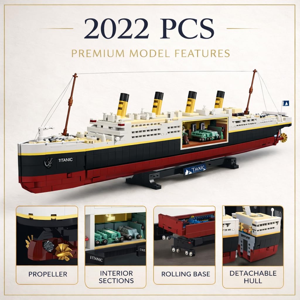 Amazon.com: Liberty Imports Titanic Model Kit - 2022 Pieces Large