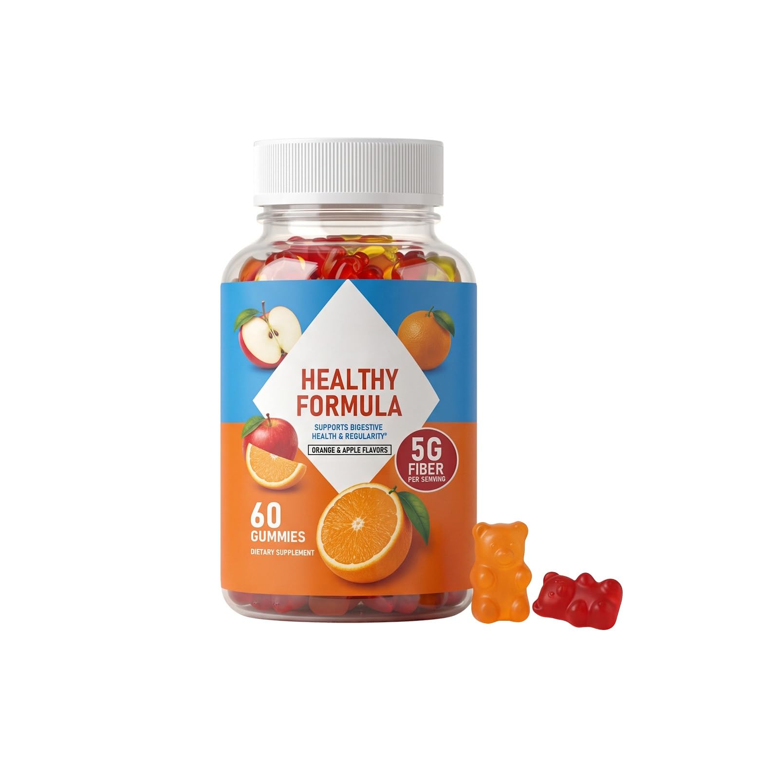 Gomitas Diarias De Fibra Dietética For La Salud Y Regularidad Digestivas