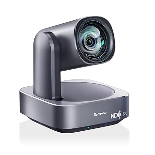 Tenveo NDI PTZ Camera 4K AI Auto-Tracking 12X Optical Zoom USB3.0 LAN PoE HDMI Wide Angle Lens IP Live Streaming Camera for Church Worship Video Conference Broadcast Events YouTube OBS vMix - Amazon product rated Grade A