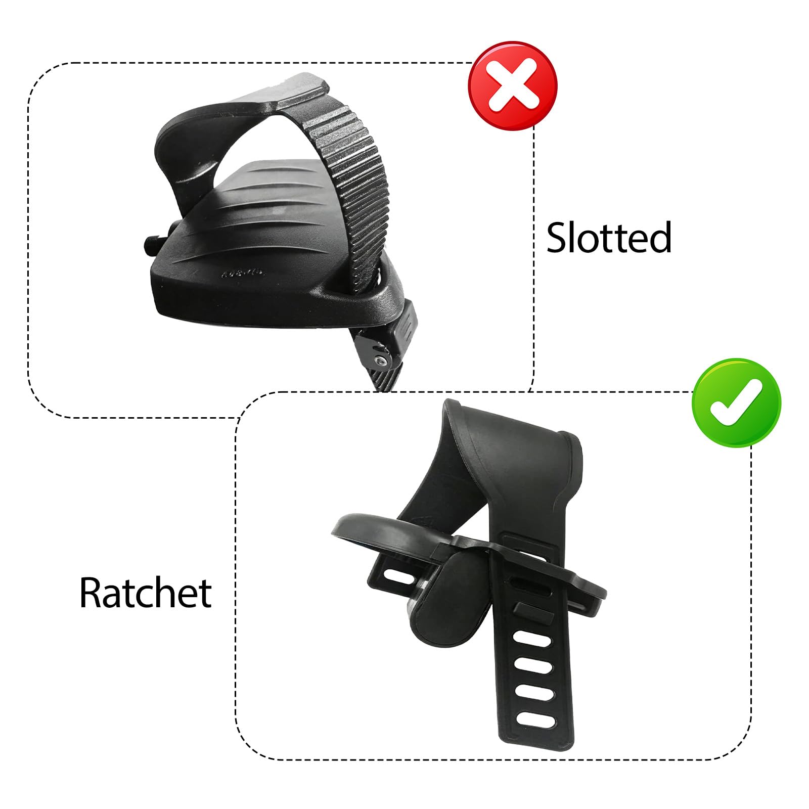 2 Paar Pedalriemen Fahrrad verstellbar Heimtrainer Pedal Straps universal für Ergometer Fitnessbike Pedale Zubehör Rutschfester Halt Sport & Freizeit