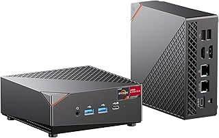 AOOSTAR Mini PC AMD Ryzen 7 5700U Mini Computer Windows 11 Pro with 16GB DDR5 512G NVMe M.2 SSD，Mini Desktop PC Support 2.5G RJ45 4K Triple Display/BT 5.2/WiFi 6