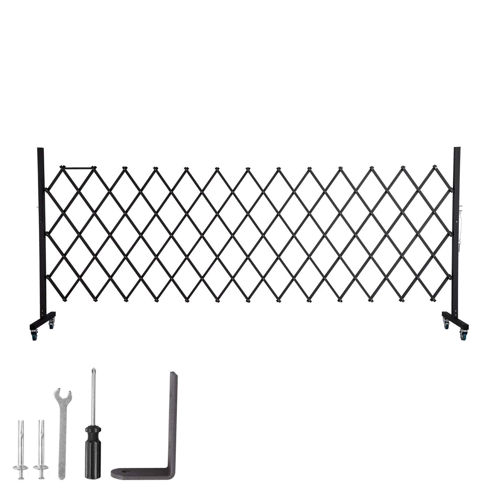 Barricada Metálica Industrial Extensible Universal con Ruedas