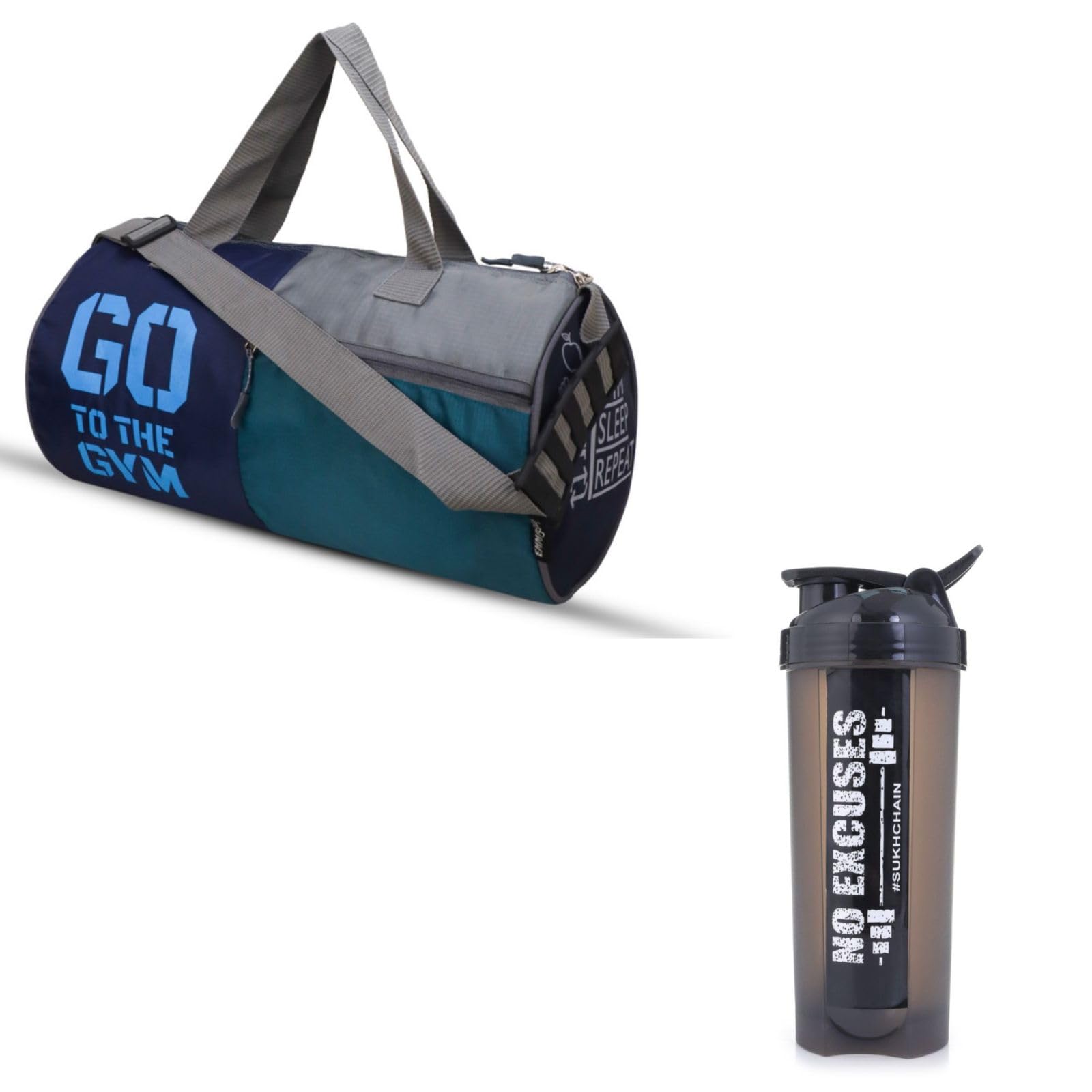 emmcraz Go to The Gym Gym Bag & Sukhchain Shaker Bottle Combo – Stylish, Practical, and Durable Fitness Gear for Active Lifestyles-picture-11