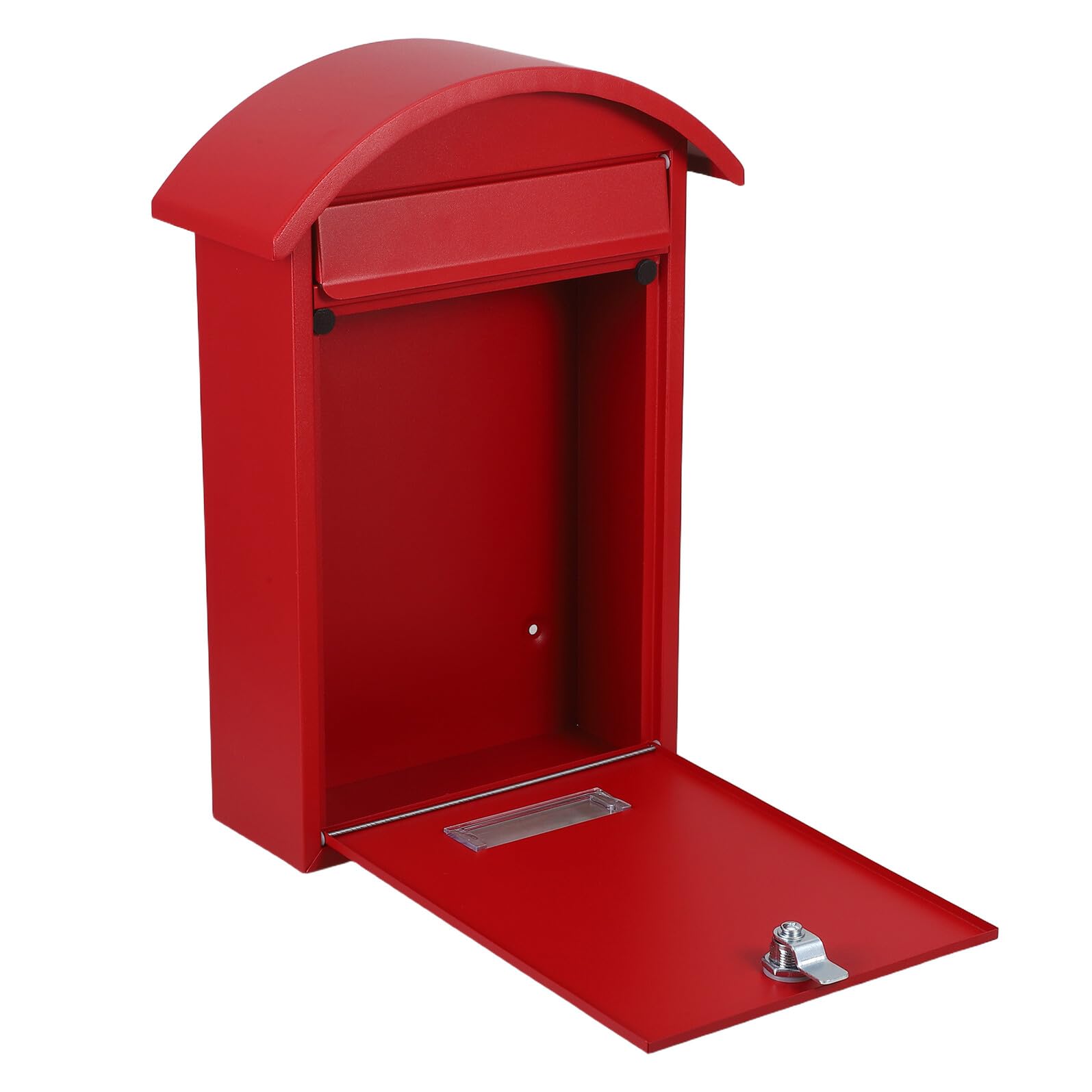 Boîte aux lettres rouge POPETPOP murale pour maison et bureau avec serrure