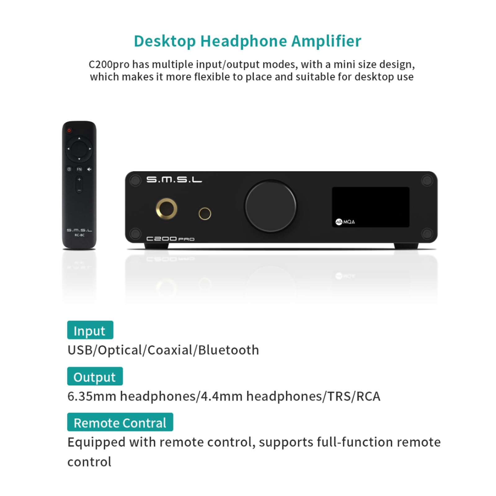 Amazon.co.jp: S.M.S.L C200PRO MQA DAC ヘッドフォンアンプ ESS 