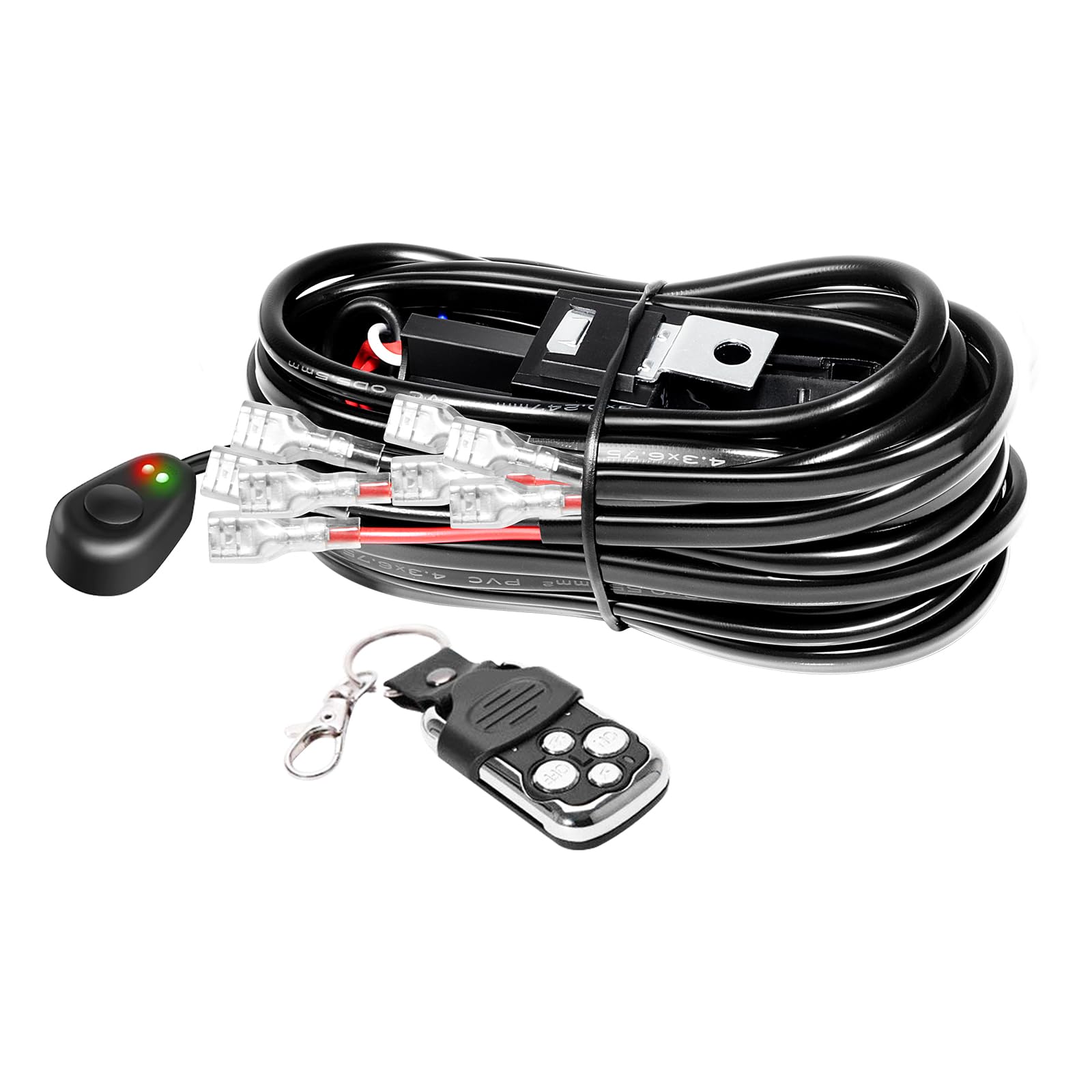 Willpower 40 A 12 V, listwa świetlna LED, zestaw wiązki kabli, wł./wył. pilot zdalnego sterowania, bezpiecznik do świateł do jazdy w terenie, światła robocze (4 przewody)