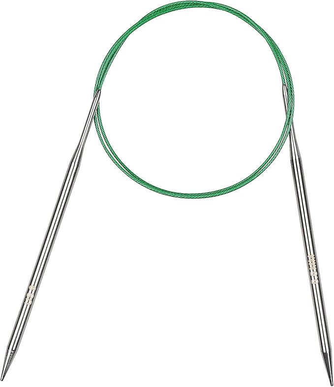 Coopay Circular Knitting Needles 5.5mm 100cm Long, Steel Circular