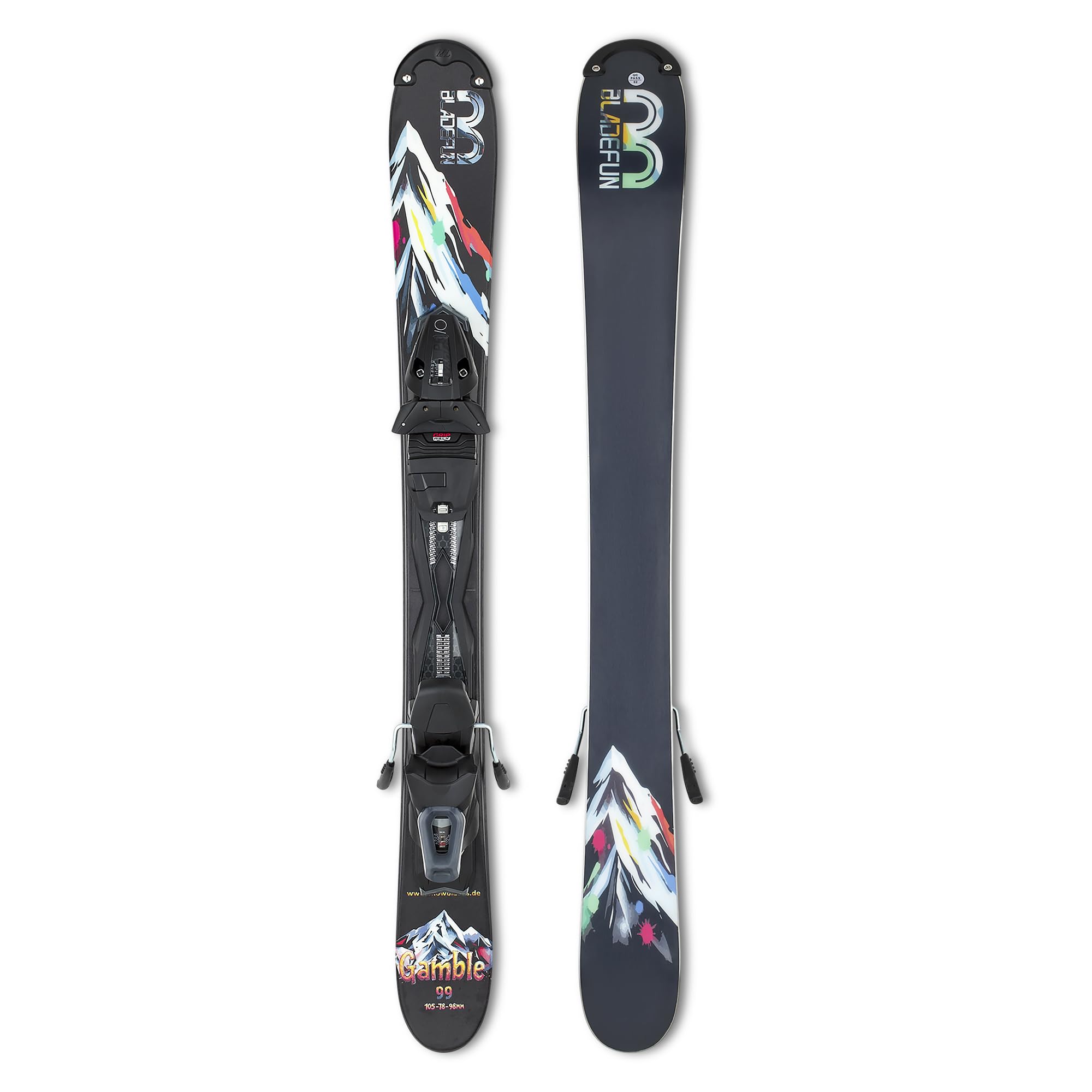 Snowblades Gamble Long 99cm+Tyrolia Sicherheitsbindung