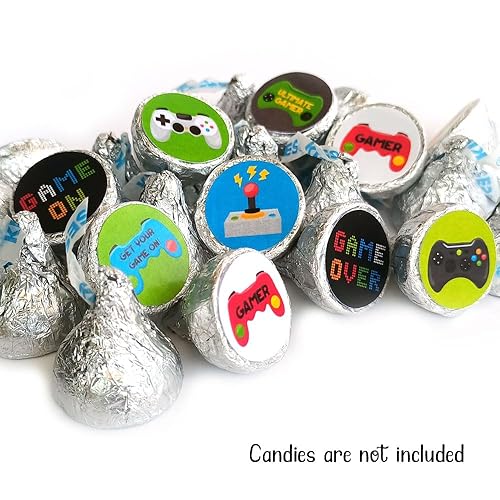 Miniatura 3 de Video Games Labels for HERSHEY’S KISSES Chocolates by Adore By Nat - Birthday Candy Sticker Party Favor - Set of 240