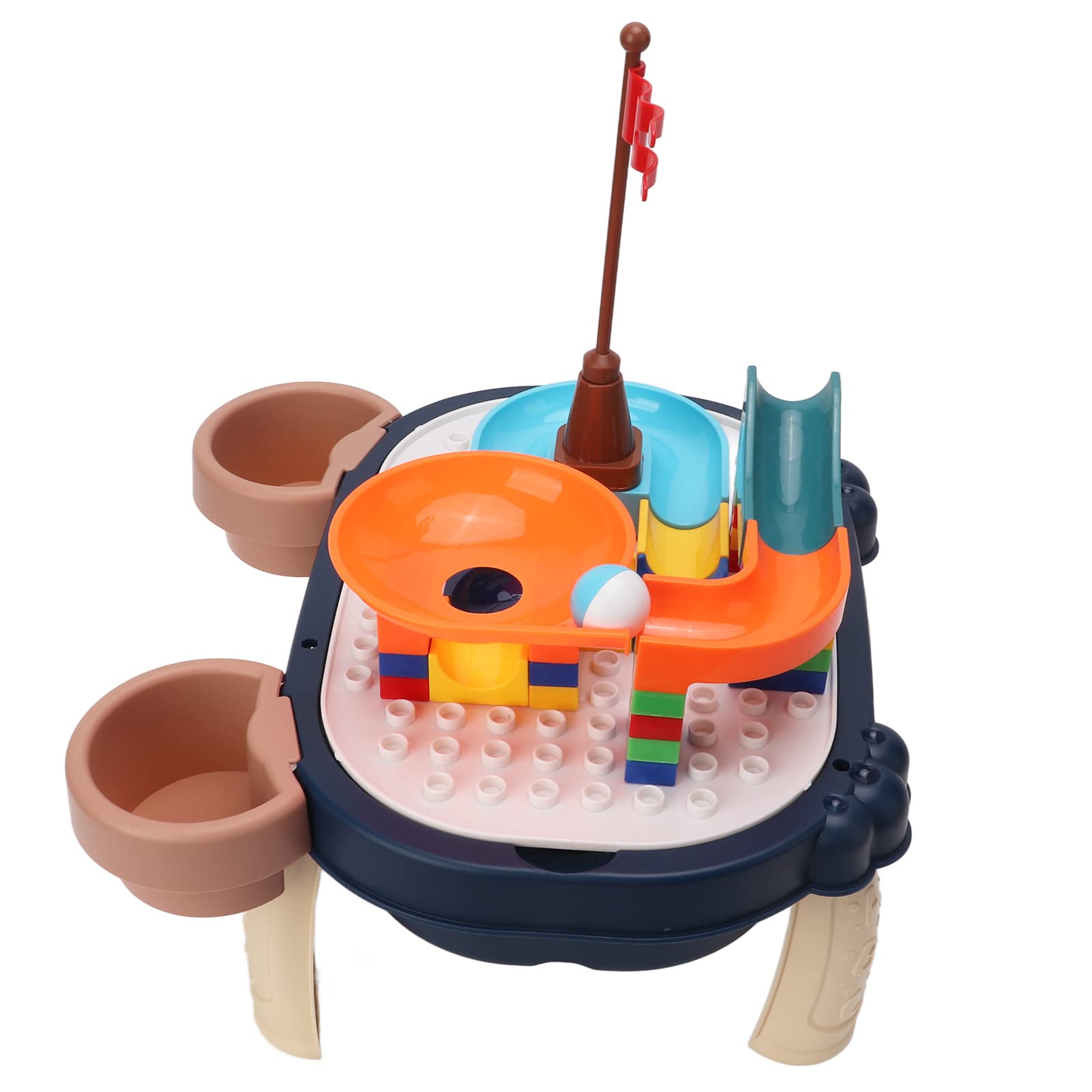 Versátil Mesa de Bloques de Construcción 6 en 1 para Niños Pequeños con Funciones de Escritura y Actividad Escritorio de Aprendizaje para Niños Múltiples Hecho de Plástico