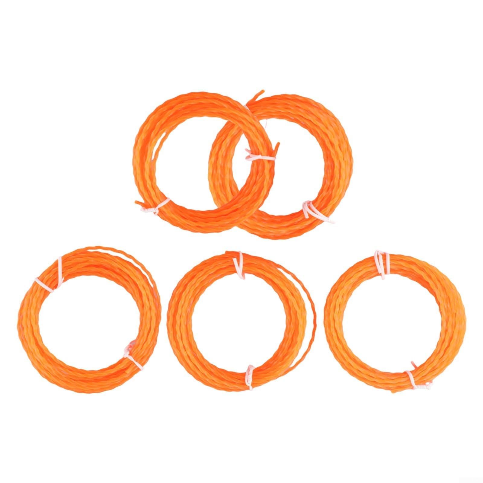 5-Pack Twisted String Line .095 15 Feet per Roll for Ego 56V 15-Inch Trimmers and Compatible Accessories AL2420P