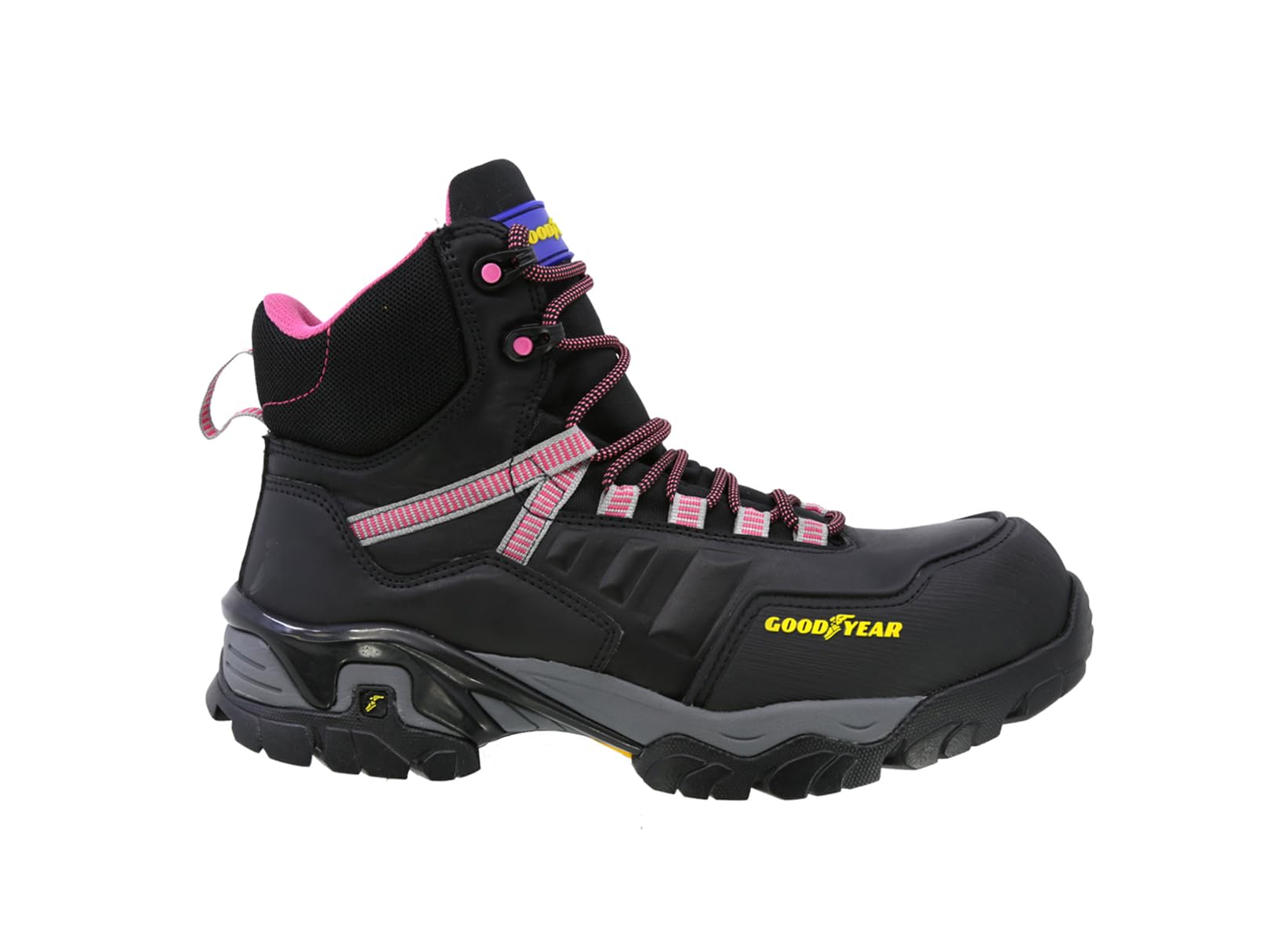 Bota Piel Trabajo Seguridad Casco Goodyear Mujer Gy102 Negro Talla 25