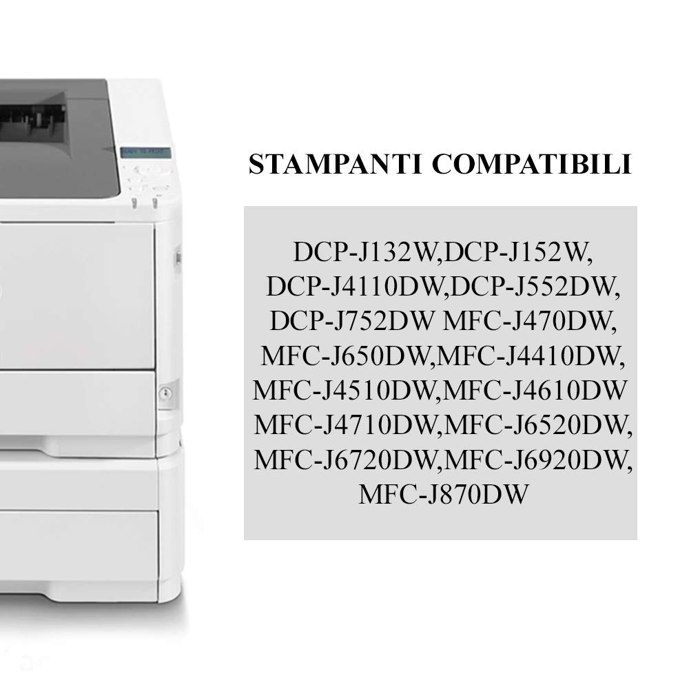 LC121-LC123-XL KIT 10 Cartucce Compatibili Nero+Colori - Foto 7