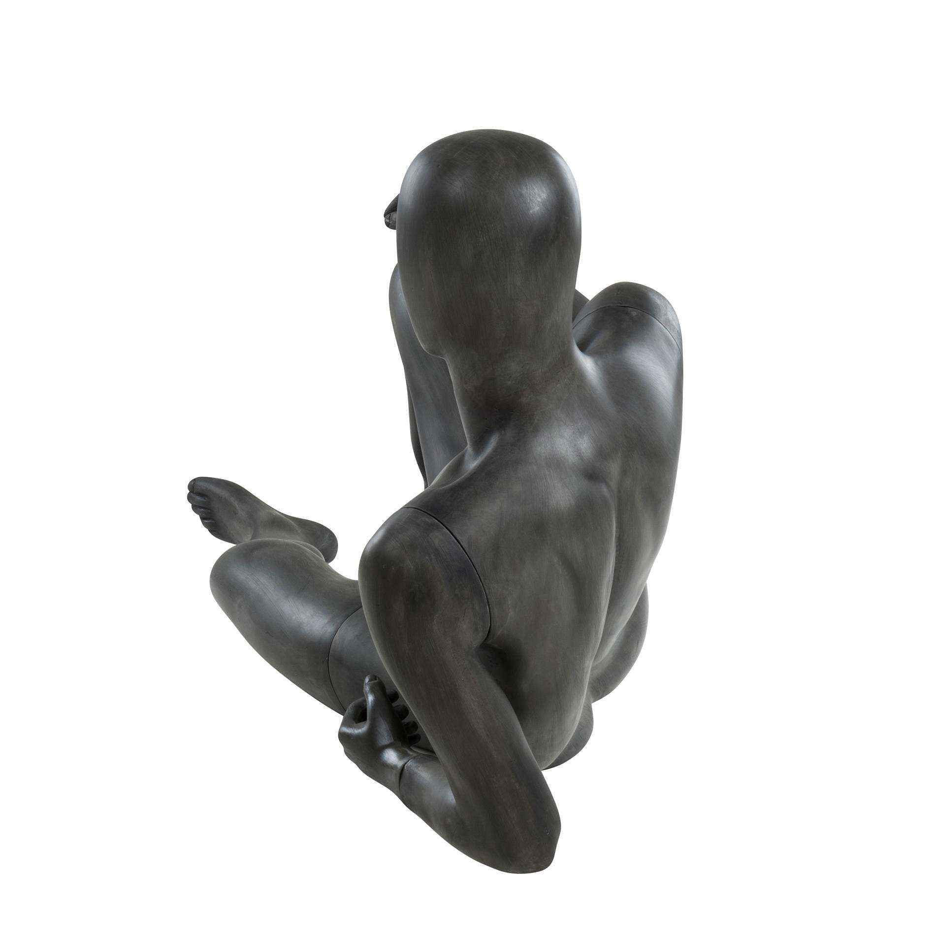 ESTEXO Schaufensterpuppe von Hans Boodt, Mann liegend, lebensecht, Abstrakter Kopf, Kunststoff