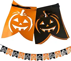 Faixa decoração Halloween Abóboras dia das Bruxas aprox 2,8m