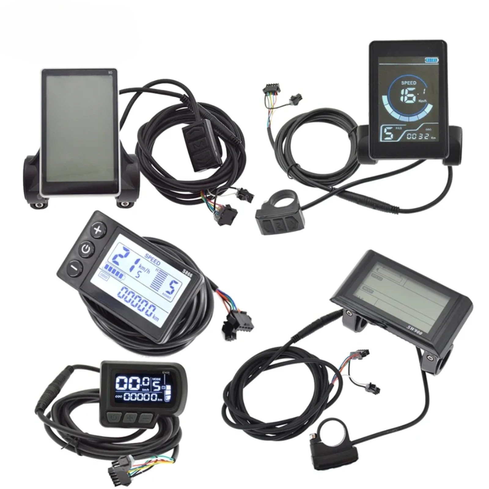 1PCS Kit controlador de motor sin escobillas con pantalla 13A 18A 25A 28A