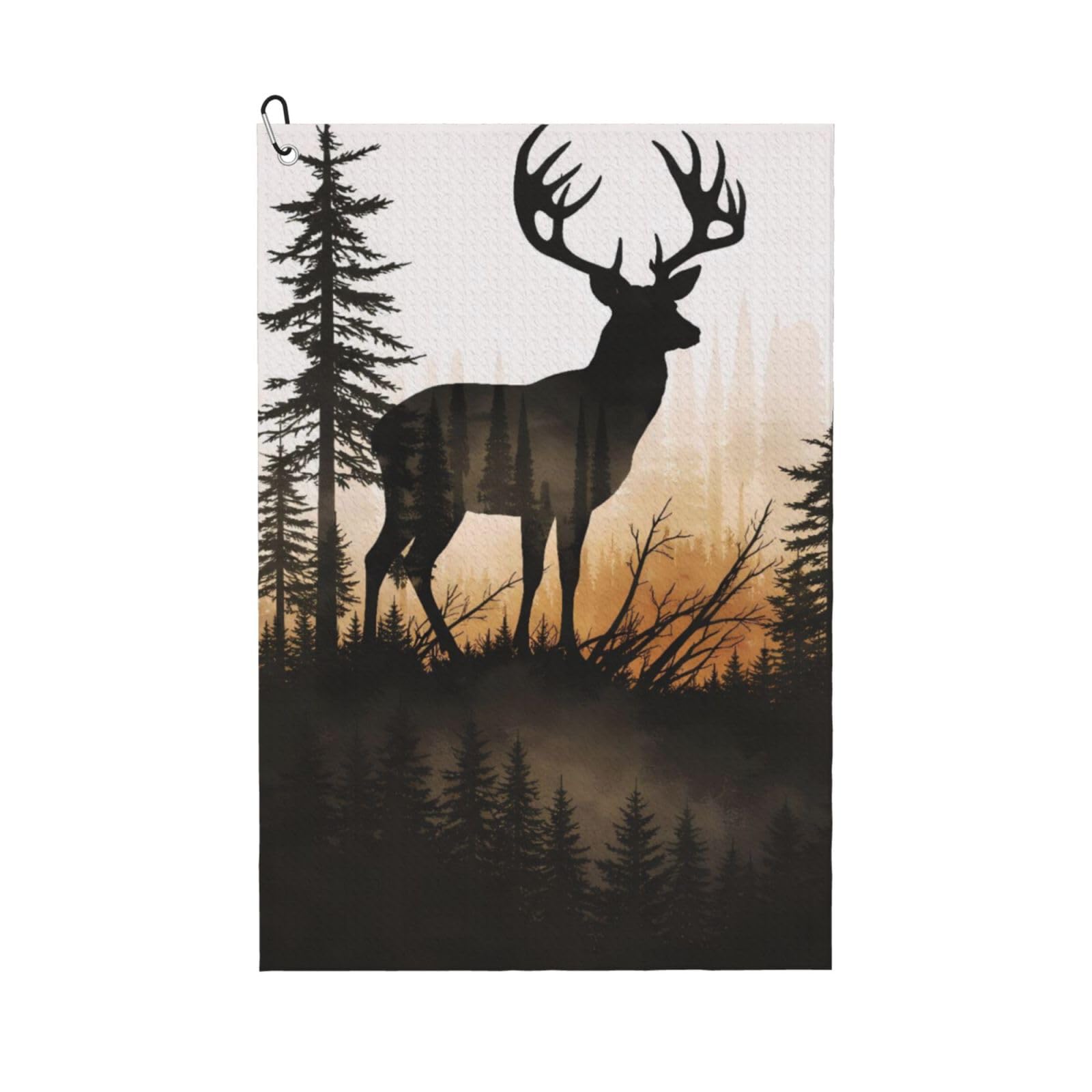 BSDFGSDD Deer Silhouette Golf Towel 24 x 16 inches