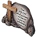 LiaoYSS Decorative Holy Cross Desktop Plaque Figurine for Religious and Christian Rustic Decor As Spiritual Decorations with Faith in God Bible Verse As Inspirational Easter