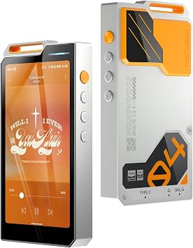 HiBy R4 mp3 & mp4 Players spotify Player with Bluetooth and WiFi 4-Way HiFi DAP Android 12 OS 3.5mm po+4.4mm bal 32G+2TB Scalable Memory
