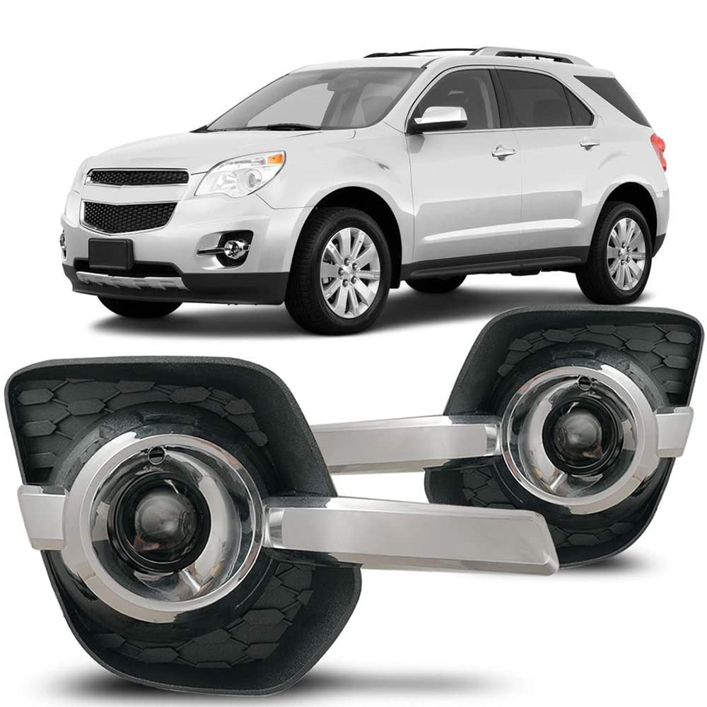 CPW Fog Lights Compatible with [2010 2011 2012 2013 2014 2015 Chevy Equinox] Driving Fog Lights + Switch + Wiring Kit