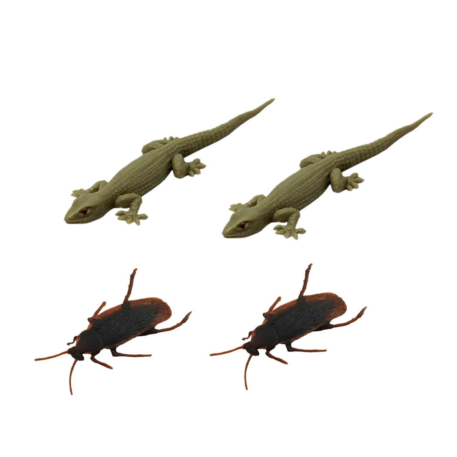 Abee Prank Gag Toy Fake Cockroach and Lizard Toy (2+2) Multicolor (B07KPHYHD3) Amazon Price History, Amazon Price Tracker
