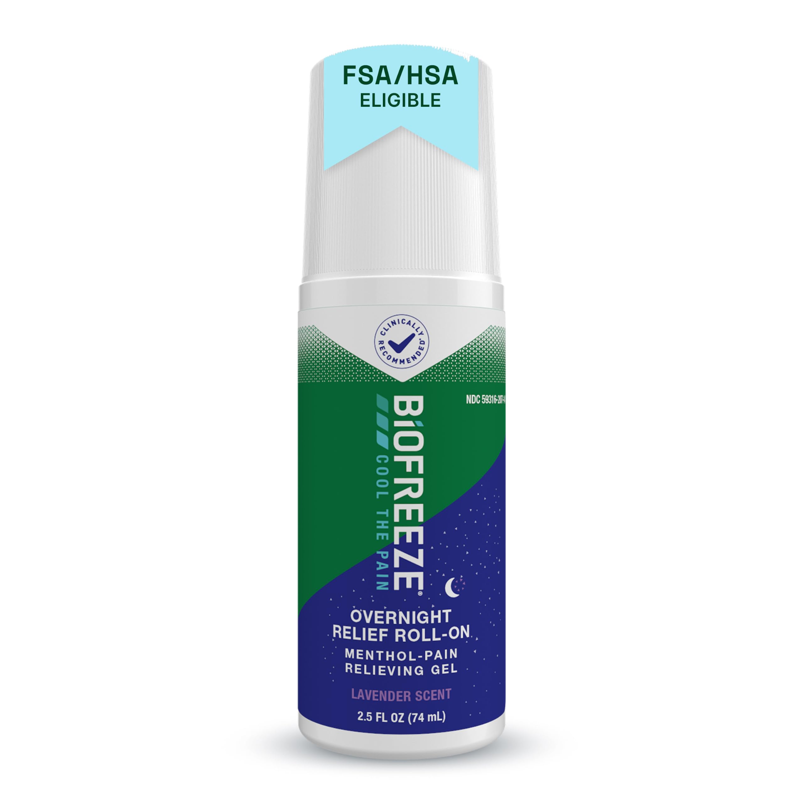Biofreeze Overnight Pain Relief Roll-On, Arthritis Pain Reliver, Knee & Lower Back Pain Relief, Sore Muscle Relief, Lavender Scent, FSA Eligible, 2.5 FL OZ Menthol Roll-On - Pack of 2 — Amazon image 10