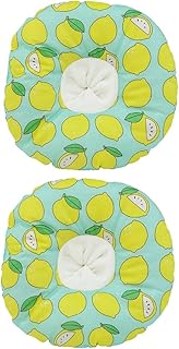 POPETPOP 2 Pçs Chocker Coleira De Cone De Gato De Estimação Cone De Pescoço De Cachorro Coleira De Gato Amarelo Coleira De Gato Elizabetano Coleira De Elizabetano Arnês