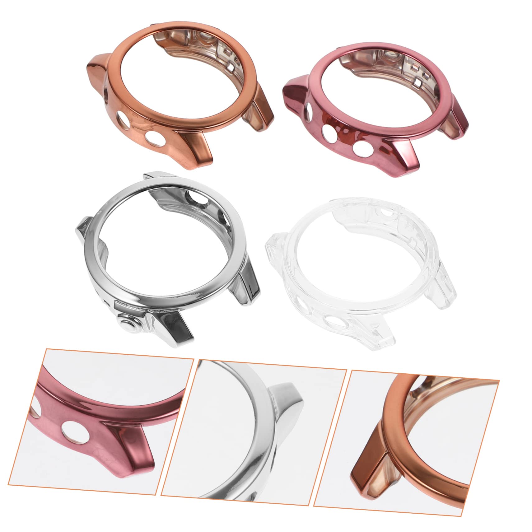 Gatuida 20 Pcs Cas Reloj Inteligente Smartwatch Protecteur D'Écran Cas 7 Protecteur Silicone Anneau Couverture Réutilisable TPU Major