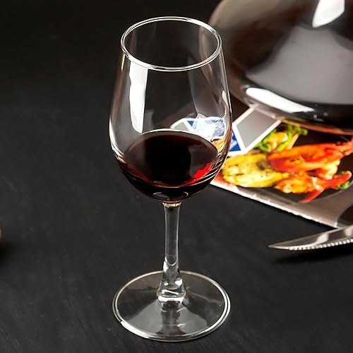 Miniatura 5 de C CREST Elegantes copas de vino tinto de 11.2 onzas para fiesta, boda, juego de 8
