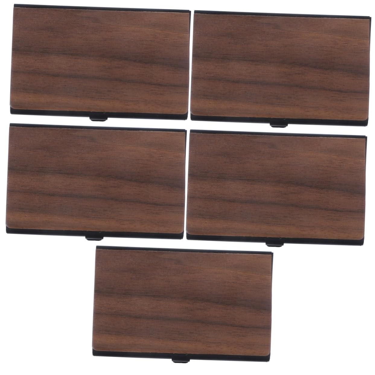 SHINEOFI 5pezzi Porta Biglietti Da Visita Scatola Organizer Per Carte Da Ufficio Contenitore Portatile Per Biglietti Visita e Carte Di Credito Per Uffici e Viaggi
