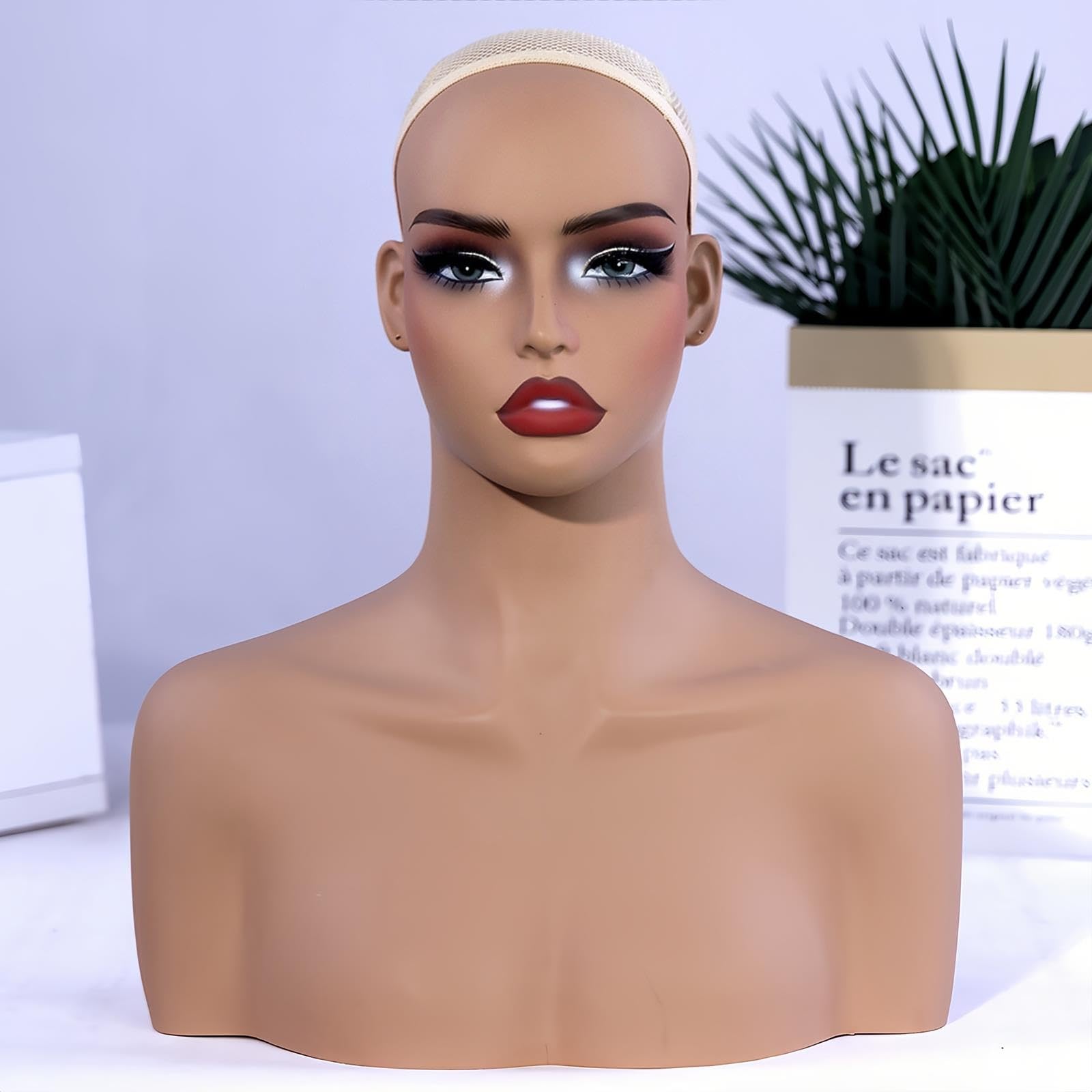 Busto Di Manichino Femminile, Testa Manichino Spalle Esposizione Parrucche