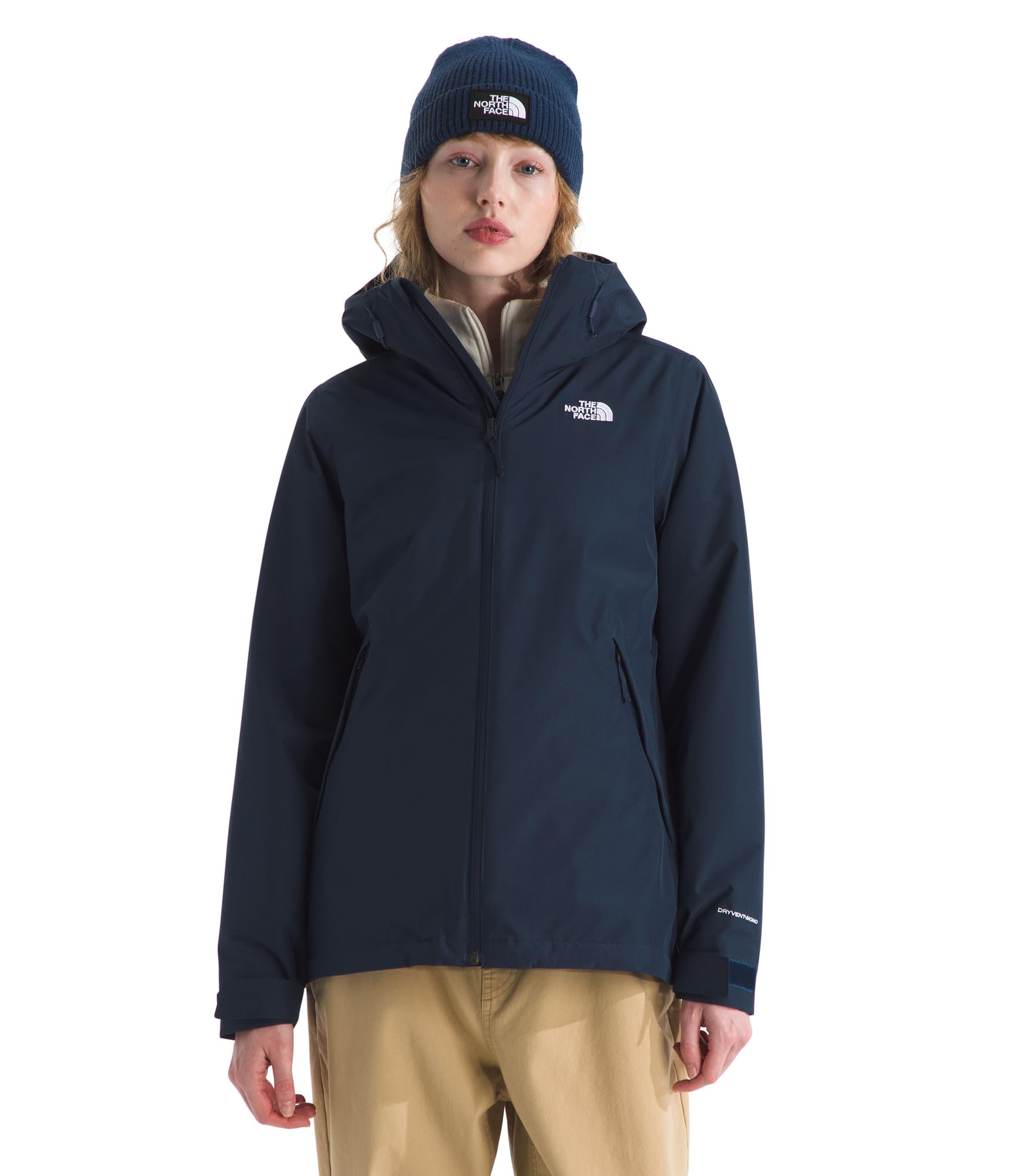 The North Face Women's Carto Mono Triclimate Hooded Jacket, Summit Navy, XS