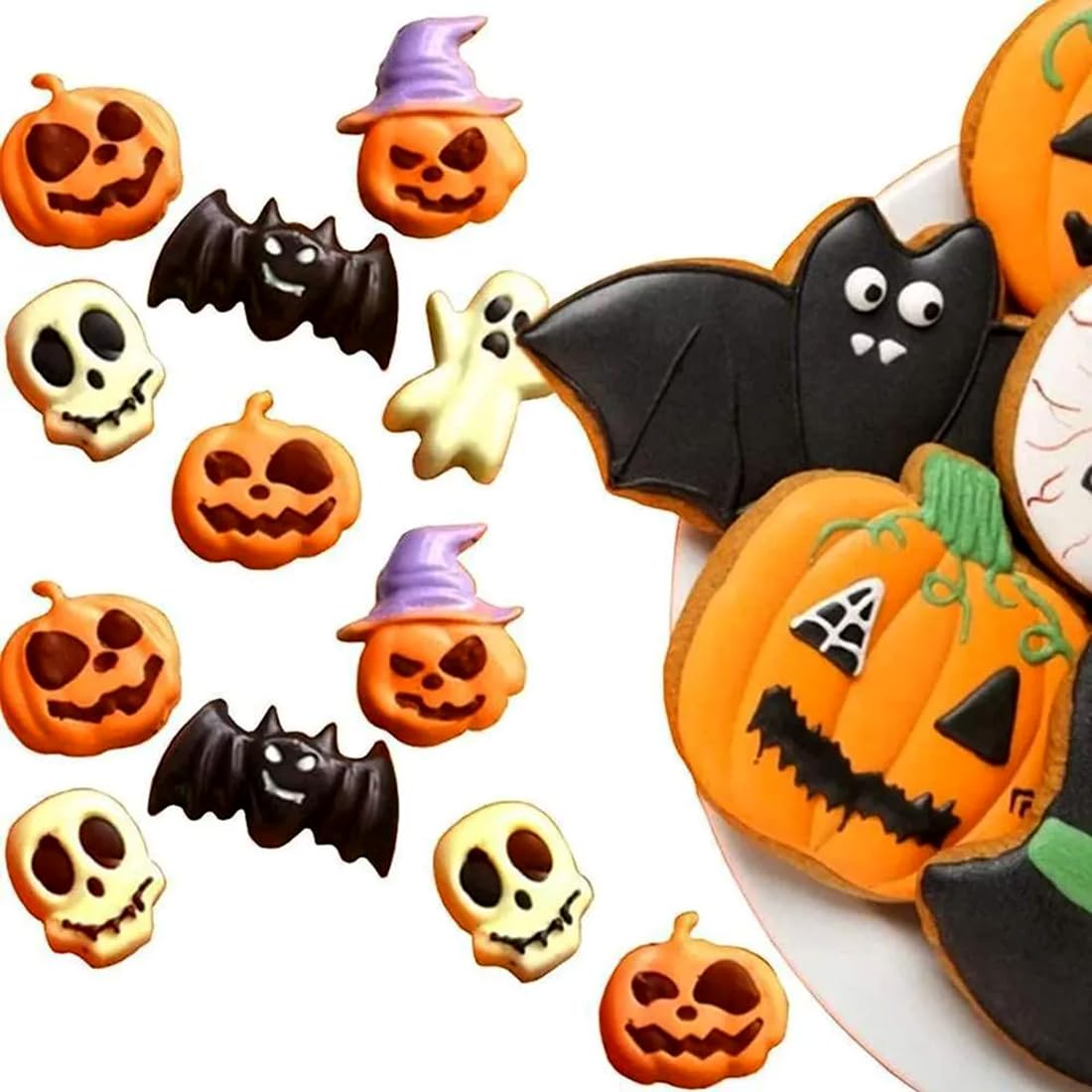 Moulle Halloween Silicone, Moulle Silicone Patisserie 2pcs, Halloween Citrouille Gateaux Silicone Moule, Moules Gateaux Halloween, Antiadhésif Moules En Silicone Pour Muffins, Pumpkin Moule Muffin